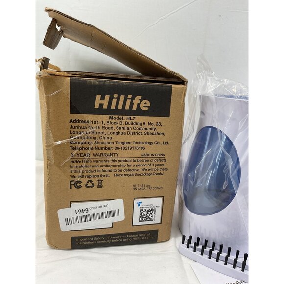 Hi life Portable Handheld Garment Steamer- Large Capacity 700w BLUE NEW IN BOX - Picture 4 of 6